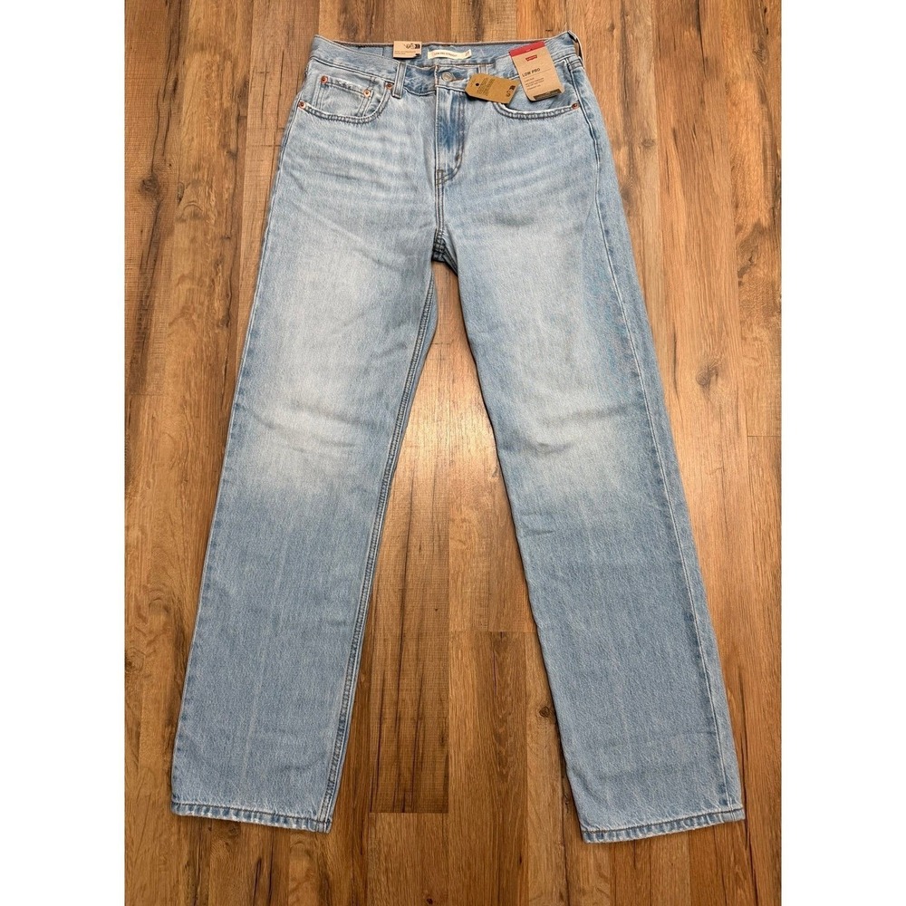 Levi's Low Pro Straight Jeans Women's Size 27 Light Wash Mid Rise Relaxed Straig - Picture 3 of 11